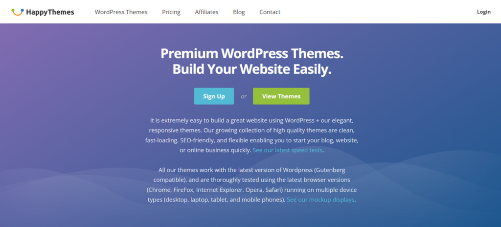 happythemes homepage