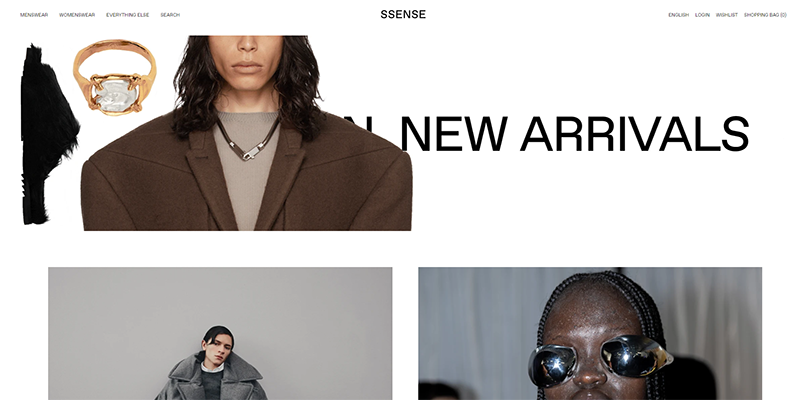 SSense-Homepage