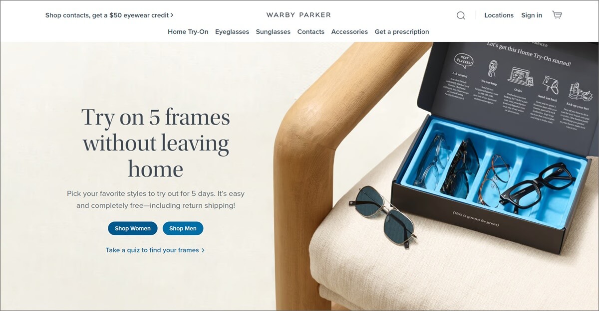 financement de démarrage warby parker