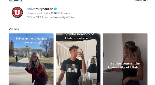 Universidade de Utah TikTok