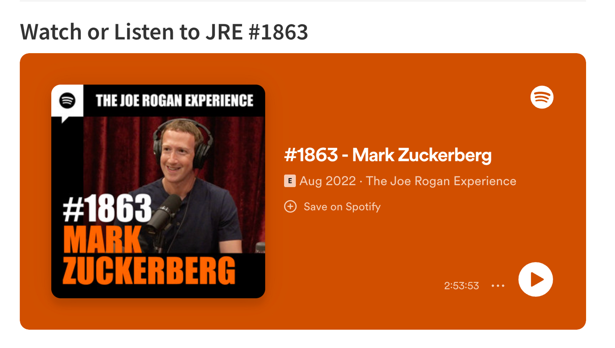 Mark Zuckerberg über JRE – wie man einen Podcast startet