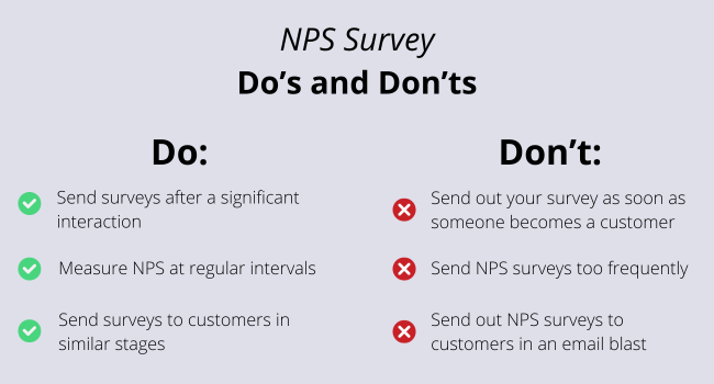 Cosa fare e cosa non fare nel sondaggio NPS