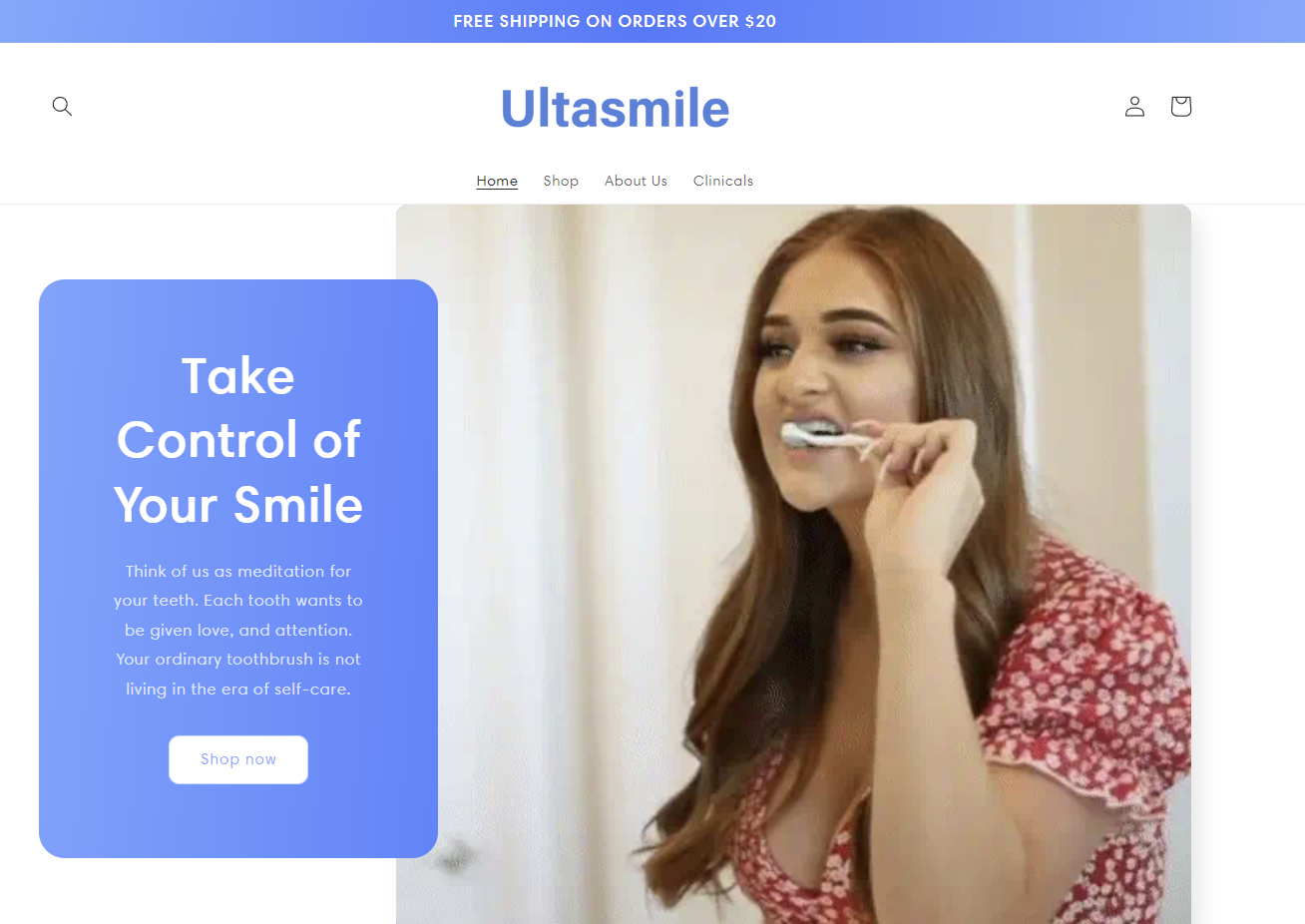 لقطة شاشة لموقع Ultasmile