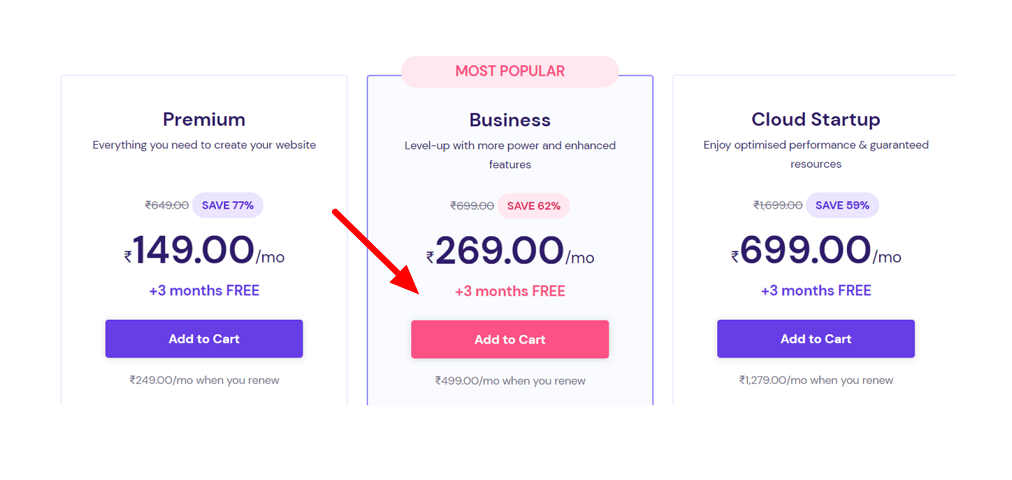 hostinger india deal pricing