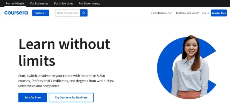 Coursera هو أفضل تطبيق للدورات عبر الإنترنت مع شهادة مجانية