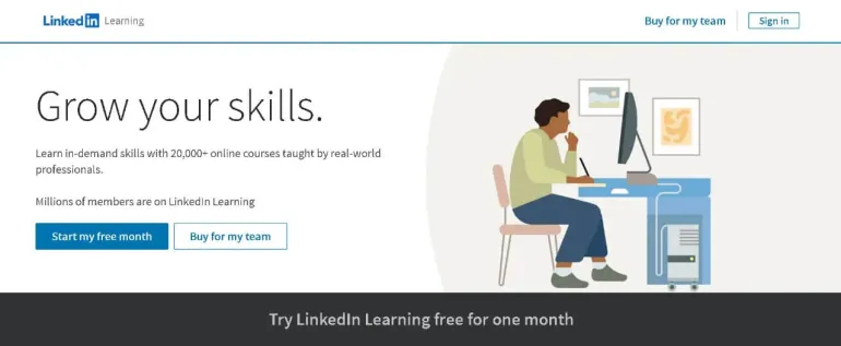 LinkedIn Learning هو أفضل تطبيق للدورات التدريبية عبر الإنترنت مع شهادة مجانية