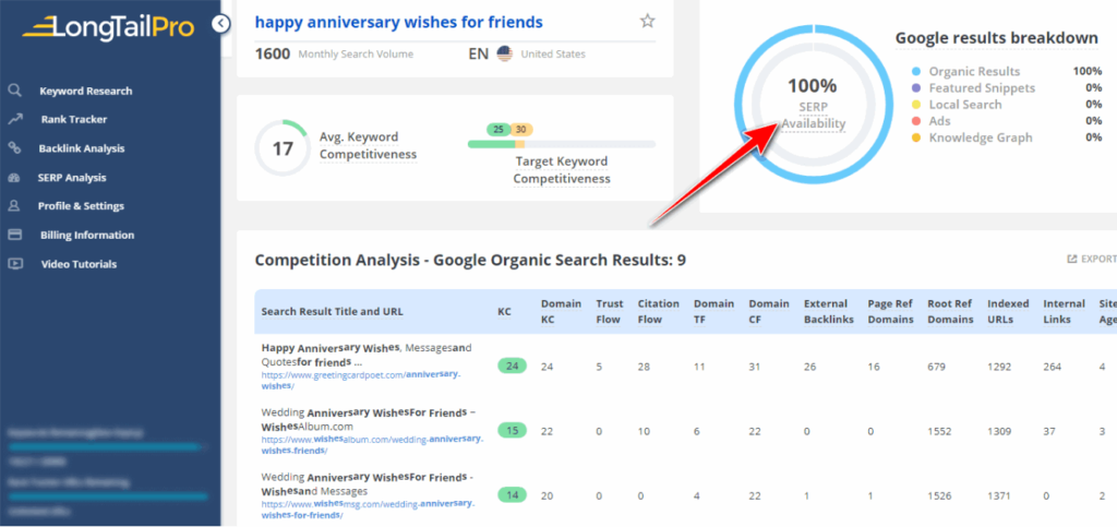 long-tail-pro-keyword-research-interface