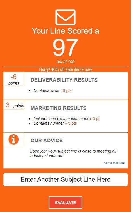 通过这些可操作的提示，SubjectLine.com 将帮助您免费为您的下一个广告系列获得满分。