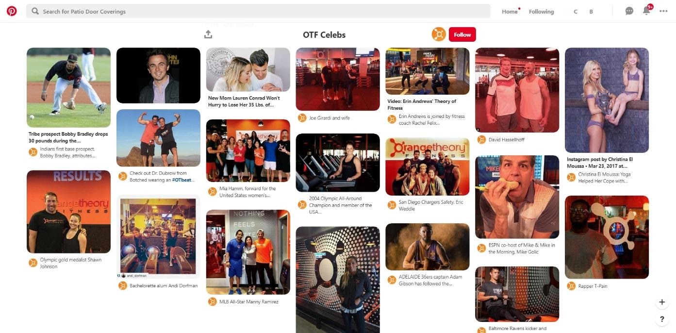 Campania de marketing OrangeTheory influencer