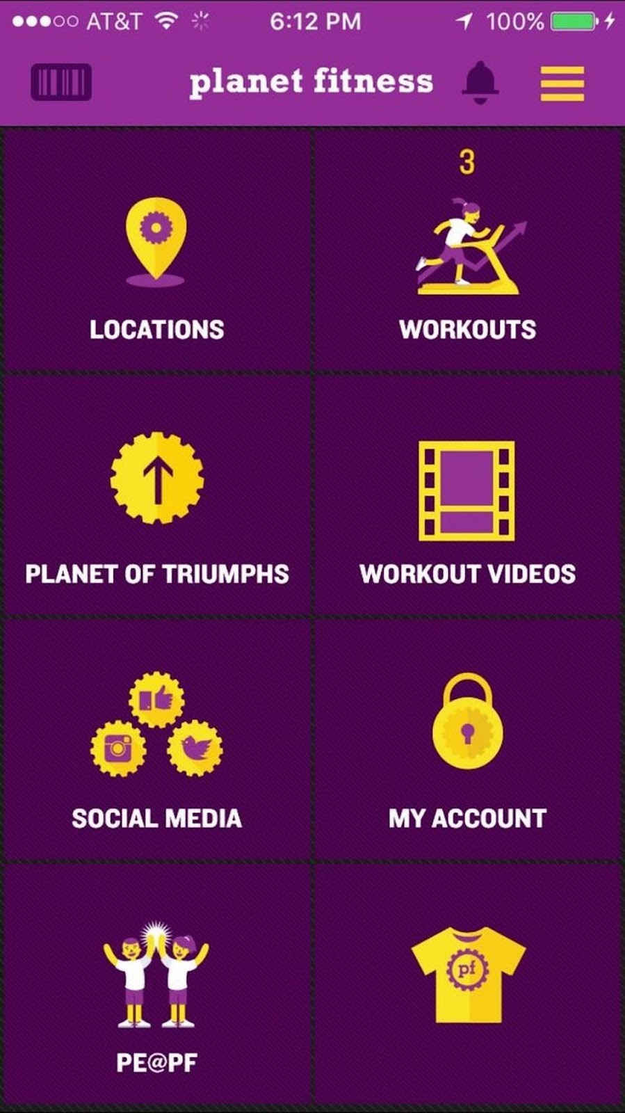 Aplicația Planet Fitness